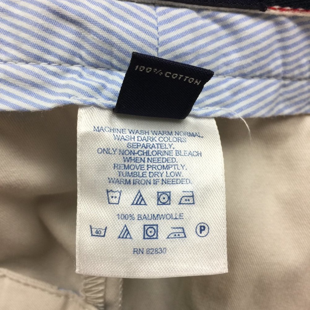 Land's End Chino Skort Skirt Size 14P Womans Petite Beige KHAKI Buttons Pockets - Picture 4 of 14